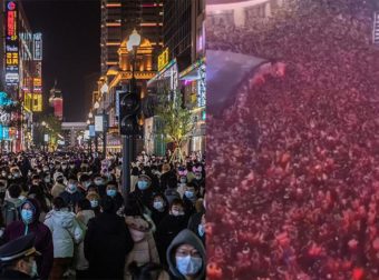 Κίνα – Γιουχάν: Γιόρτασαν την Πρωτοχρονιά όλοι μαζί έξω στους δρόμους