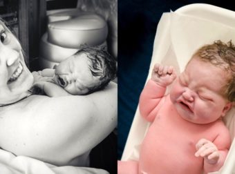 34χρονη γέννησε φυσιολογικά και χωρίς επισκληρίδιο μωρό «γίγαντα» 5,5 κιλών, μέσα στο σπίτι της