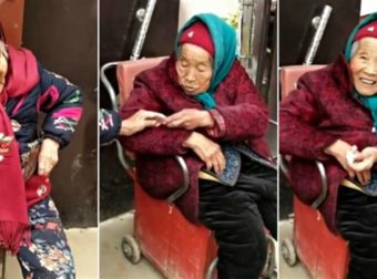 84χρονη γυναίκα πετάει από χαρά όταν της δίνει γλυκό η 107 χρονών μητέρα της