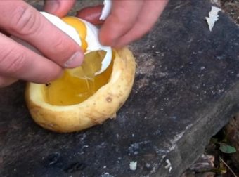 Ρίξτε ένα αυγό μέσα σε πατάτα και περιμένετε 5 λεπτά! Το αποτέλεσμα… θα σας αφήσει άφωνους!
