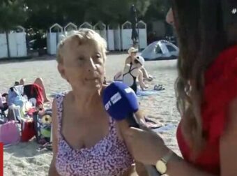 Καύσωνας Κλέων: «Είμαι ελεύθερη κοπέλα, τι να κάνω;» – Η γιαγιά που τρέλανε την ρεπόρτερ