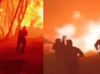 Φωτιά στη Ρόδο: «Φύγε, δεν κόβεται!» – Ανατριχιαστικό βίντεο από την μάχη των πυροσβεστών με τις φλόγες