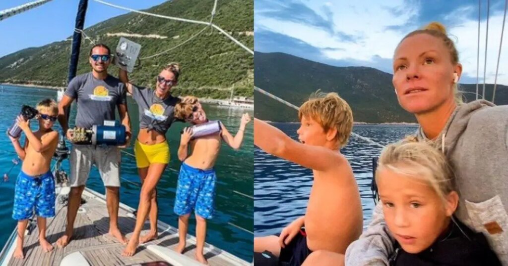 Έκαναν το όνειρό τους πραγματικότητα: Ζευγάρι παράτησε τη Βρετανία & ζει με τα 2 παιδιά του σε σκάφος στην Ελλάδα