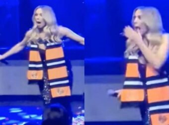 «Παγωτό» έμεινε η Κοκκίνου με σύνθημα σε συναυλία της: «Έλλη μ@@@@ρα…» (video)