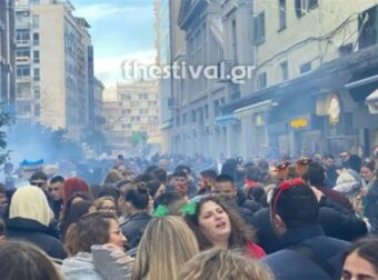 Μεγαλεία στη Θεσσαλονίκη: Σε μια μεγάλη… ψησταριά μετατράπηκε η Βασιλέως Ηρακλείου – Τσακίρ κέφι με μουσική (photos/video)