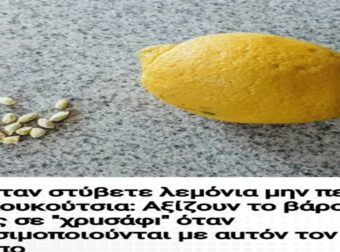 Όταν στύβετε λεμόνια μην πετάτε τα κουκούτσια: Αξίζουν το βάρος τους σε “χρuσάφı” όταν χρησιμοποιούνται με αuτόν τον τρόπο