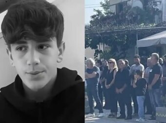 Θρήνος στην κηδεία του 14χρονου ήρωα του Αράχθου – Το συγκινητικό αντίο των φίλων του