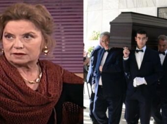 Η Ελλάδα… αποχαιρετά την «θεία Μπεμπέκα»: Συγκίνηση στην κηδεία της Άννας Κυριακού – «Λύγισε» ο γιος της – Σύσσωμος ο καλλιτεχνικός κόσμος