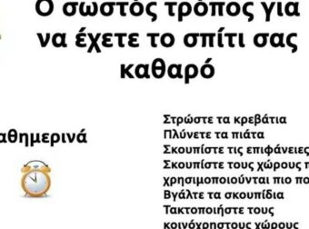 Το κάνετε λάθος – Ορίστε ο σωστός τρόπος για να διατηρείτε το σπίτι καθαρό