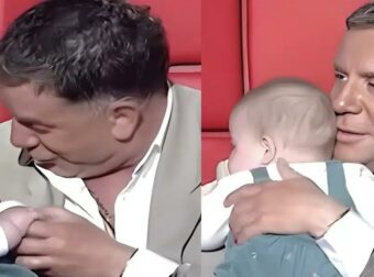 The Voice: Ο Μαζωνάκης πήρε στην αγκαλιά του μωρό και το τάισε – Πως αντέδρασαν όλοι στο πλατό