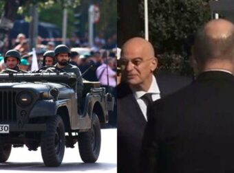 Η μεγάλη στρατιωτική παρέλαση στη Θεσσαλονίκη για την 28η Οκτωβρίου: Παρών ο Κυριάκος Μητσοτάκης – Η χειραψία του με τον Δένδια