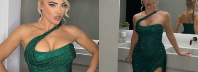 Ιωάννα Τούνη: Με αποκαλυπτικό σμαραγδί φόρεμα στο γάμο της Στέλλας Πάσσαρη (Βίντεο)