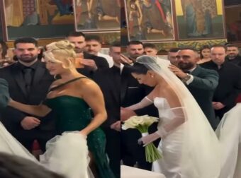 Σούσουpo με τον σύντροφο της Ιωάννας Τούνη στον γάμο: Τι έκανε ενώ πάντρευε την κολλητή της