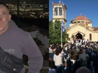 Χαλκίδα: Θλίψη στην κηδεία του 20χρονου Μάριου – Οι φίλοι του ντυμένοι στα λευκά
