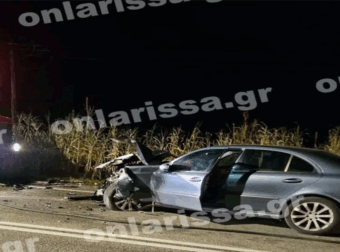 Τραγωδία στη Λάρισα: Σφοδρή μετωπική σύγκρουση δύο οχημάτων – Σκοτώθηκε 31χρονος οδηγός