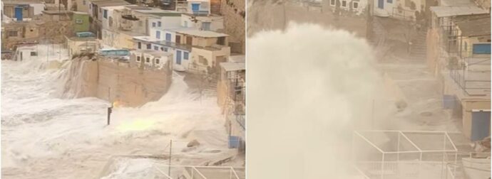 Εικόνες βιβλικής καταστροφής από τη Μάλτα: Η θάλασσα «καταπίνει» την πόλη σε μια πρωτοφανή κακοκαιρία