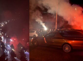 Συγκλονιστικές σκηνές και νέα βίντεο από την υποδοχή των φίλων του ΠΑΟΚ στα αδικοχαμένα αδέλφια τους
