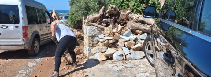 Βιβλική καταστροφή στη Μάνη: Έπεσε δεκαπλάσιο νερό από τον μέσο όρο του Αυγούστου