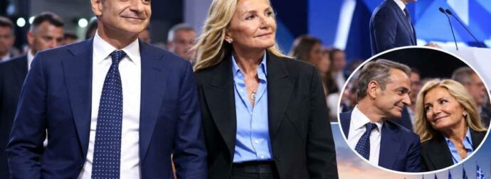 Μαρέβα Γκραμπόφσκι: Σκέτη καλλονή στο πλευρό του Κυριάκου Μητσοτάκη στη ΔΕΘ-Εντυπωσίασε με μαύρο κοστούμι (φωτογραφίες)
