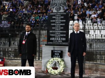 Συγκίνηση στην Τούμπα: Ο Γκαγκάτσης και Γερμανοί άφησαν στεφάνι για τους οπαδούς του ΠΑΟΚ