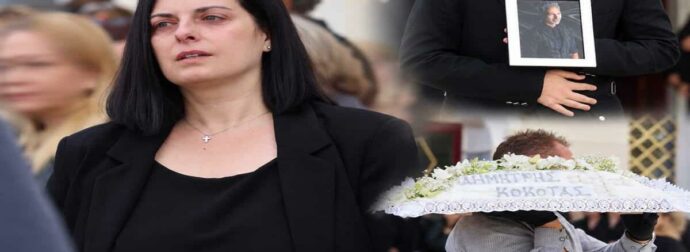 Συμβαίνει τώρα! Κόκοτας: Σπαραγμός στο 40ήμερο μνημόσυνο – Με μάτια πρησμένα η χήρα Κατερίνα