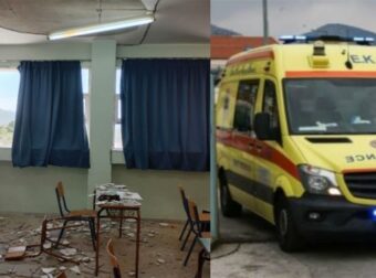Σοβάς έπεσε στο κεφάλι 14χρονου μαθητή μέσα στην τάξη – Ασθενοφόρο του ΕΚΑΒ τον παρέλαβε αιμόφυρτο