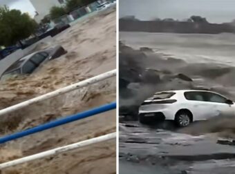 Δραματικές εικόνες στην Ρόδο από την κακοκαιρία, εκκενώνεται περιοχή στην Εύβοια – Σοβαρά προβλήματα σε αρκετές περιοχές